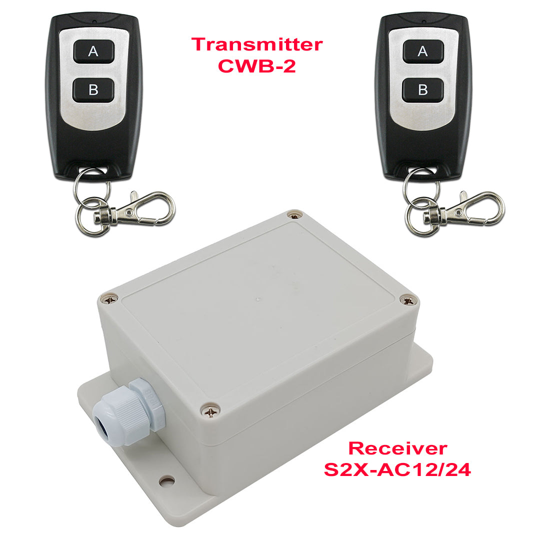 Wireless Light Switch 110v Mini Button Key 1 Way Remote Control