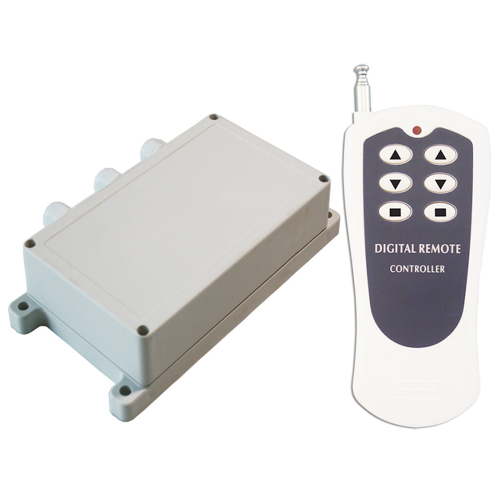 Wireless Remote Control Switch Kit - 2 Door - 2-Channel Receiver & 2-Button  Transmitter (434 MHz)