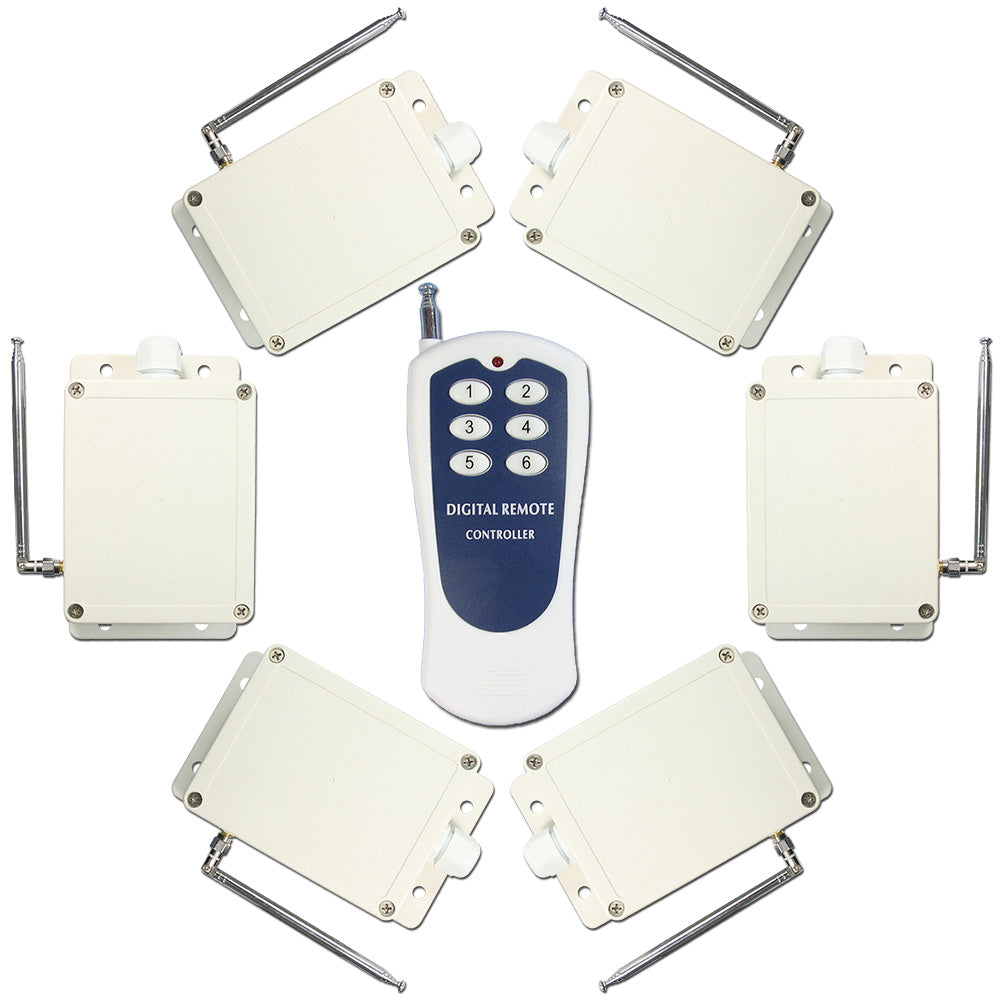 Wireless Remote Control Switch Kit - 2 Door - 2-Channel Receiver & 2-Button  Transmitter (434 MHz)