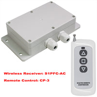 1 Channel 30A Wireless Remote Control Switch Kit for Single Phase Motor (Model: 0020131)