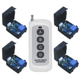 One 4-Button RF Transmitter Controls Four DC 10A Wireless Switches (Model: 0020627)