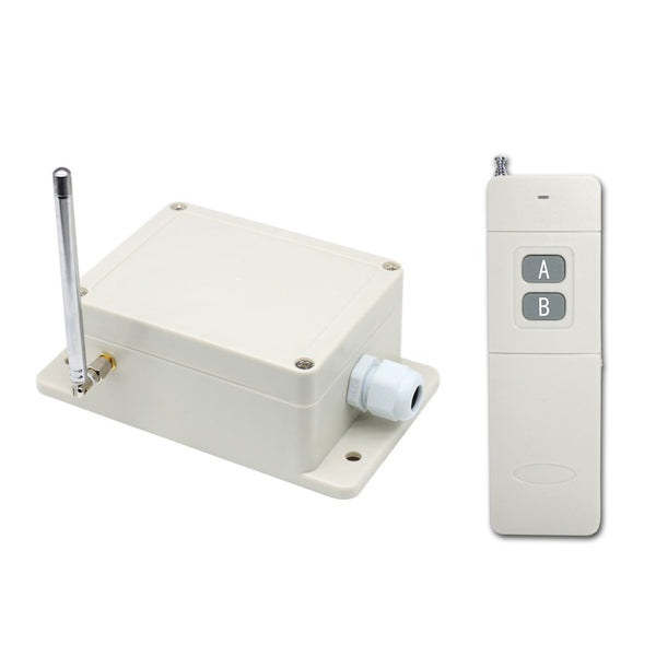 2 Km Wireless Remote Control Switch Kit 2 Way AC Power Output 10A (Model: 0020398)