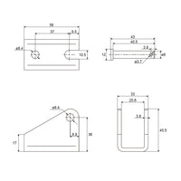 Fixed Mounting Bracket J For Electric Linear Actuator J Series