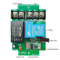 A 12 Buttons Transmitter Control 12 AC Wireless Remote Switches (Model: 0020366)