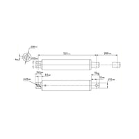 DC 12V 24V Mini Pen Type Small Electric Linear Actuator Stroke 8 Inch 200mm (Model: 0041584)