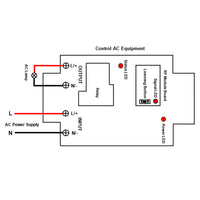 120V 220V 30A Wireless Remote Control Switch Kit 1 Way AC Input Output (Model: 0020439)