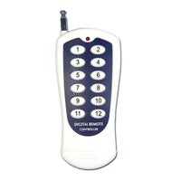 A 12 Buttons Transmitter Control 12 AC Wireless Remote Switches (Model: 0020366)