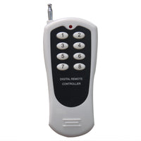 One 8-Button RF Transmitter Controls Eight DC 10A Wireless Switches (Model: 0020629)