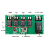 120V 220V Wireless Remote Control Switch Kit 4 Channels 10A (Model: 0020226)