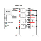 4 Way WIFI Intelligent Wireless Switch with RF Remote Control (Model: 0022015)