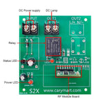 Twelve DC Wireless Receivers and A 12 Buttons RF Transmitter (Model: 0020494)