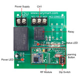 120V 220V Wireless Remote Control Switch Kit 1-CH 10A Dry Relay Output (Model: 0020689)