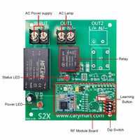 LORA 5 Km Wireless Remote Control Switch Kit 1 Way 120V 220V Input Output (Model: 0020146)