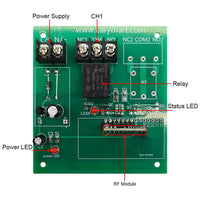 DC Power Waterproof Wireless Switch 1 Way 10A Relay Output (Model: 0020197)