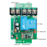 DC 8~80V Wireless Switch Receiver 1 Way High Power 30A Relay Output (Model: 0020302)