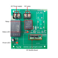 Wireless Switch RF Receiver 1 Channel AC Power Input Output (Model: 0020393)