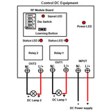 2 Way DC Power Output Wireless Remote Control Switch Kit 16000 Feet (Model: 0020142)