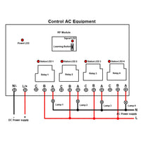 DC 8~80V 4 Way 30A Wireless Remote Control Relay Switch Kit (Model: 0020444)