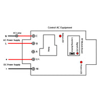 DC 8~80V Wireless Switch Receiver 1 Way High Power 30A Relay Output (Model: 0020302)