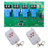 8~80V Input Wireless RF Remote Control Switch Kit 4 Way DC Output 30A (Model: 0020473)