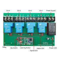 Long Range 5km 110V 220V Wireless Switch Receiver 4 Way Relay Output (Model: 0020109)