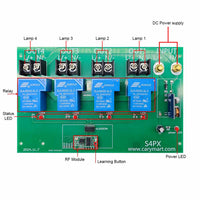 8~80V Input Wireless RF Remote Control Switch Kit 4 Way DC Output 30A (Model: 0020473)