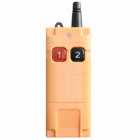 Two Button Wireless RF Remote Control Industrial Waterproof Transmitter (Model: 0021086)