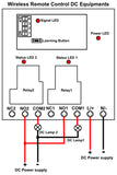 5 Km DC 8~80V Wireless RF Switch Receiver 2 Way 30A Relay Output (Model: 0020101)