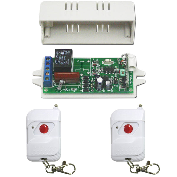 Wireless Remote Control Switch, 1CH Wireless Remote Transmitter, With 2  Transmitters For Fans Lights 