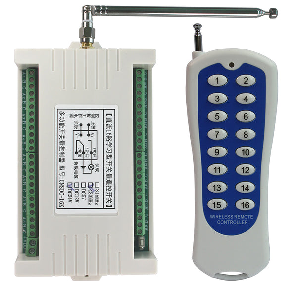 4-Way Wireless Remote Control Switch 12V 4-Way Wireless Remote Control  Switch Wireless Relay 433Mhz RF Remote Control Switch Transmitter  Replacement