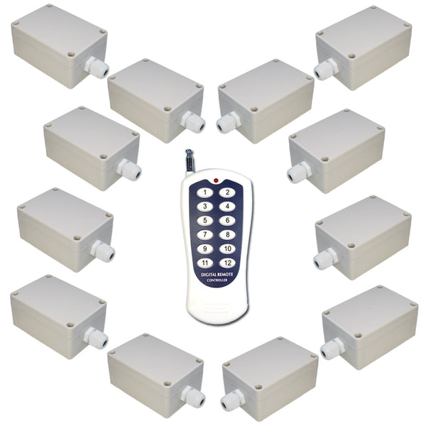 RF Wireless Remote Control Switch, 1/2/3/4 Ways Wireless ON/Off Light Lamp  Remote Control Switch, AC180-240V 1000W, Wireless ON/Off Digital Remote